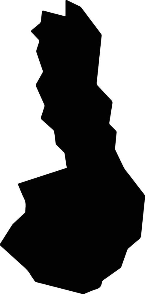 Belo Campo Brazil silhouette map vector