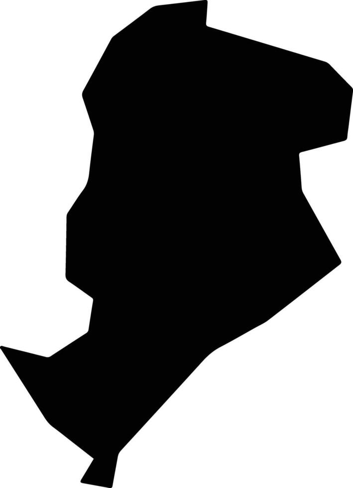 Belo Horizonte Brazil silhouette map vector