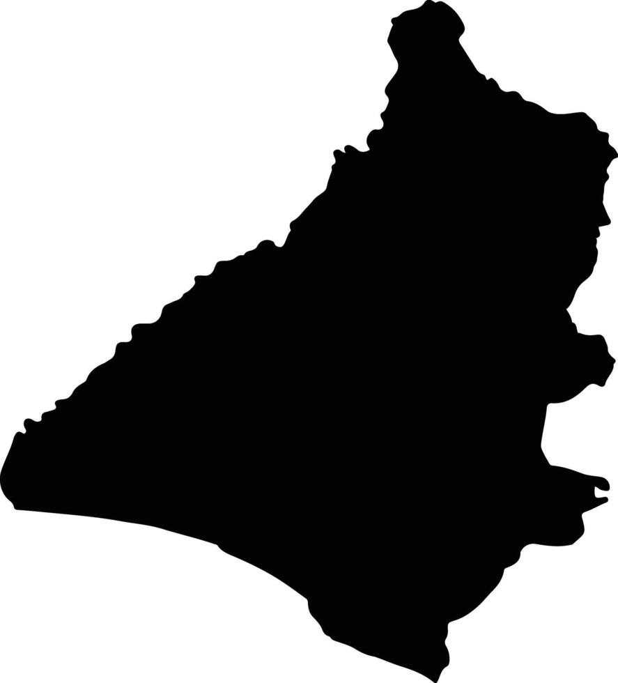 Beloha Madagascar silhouette map vector