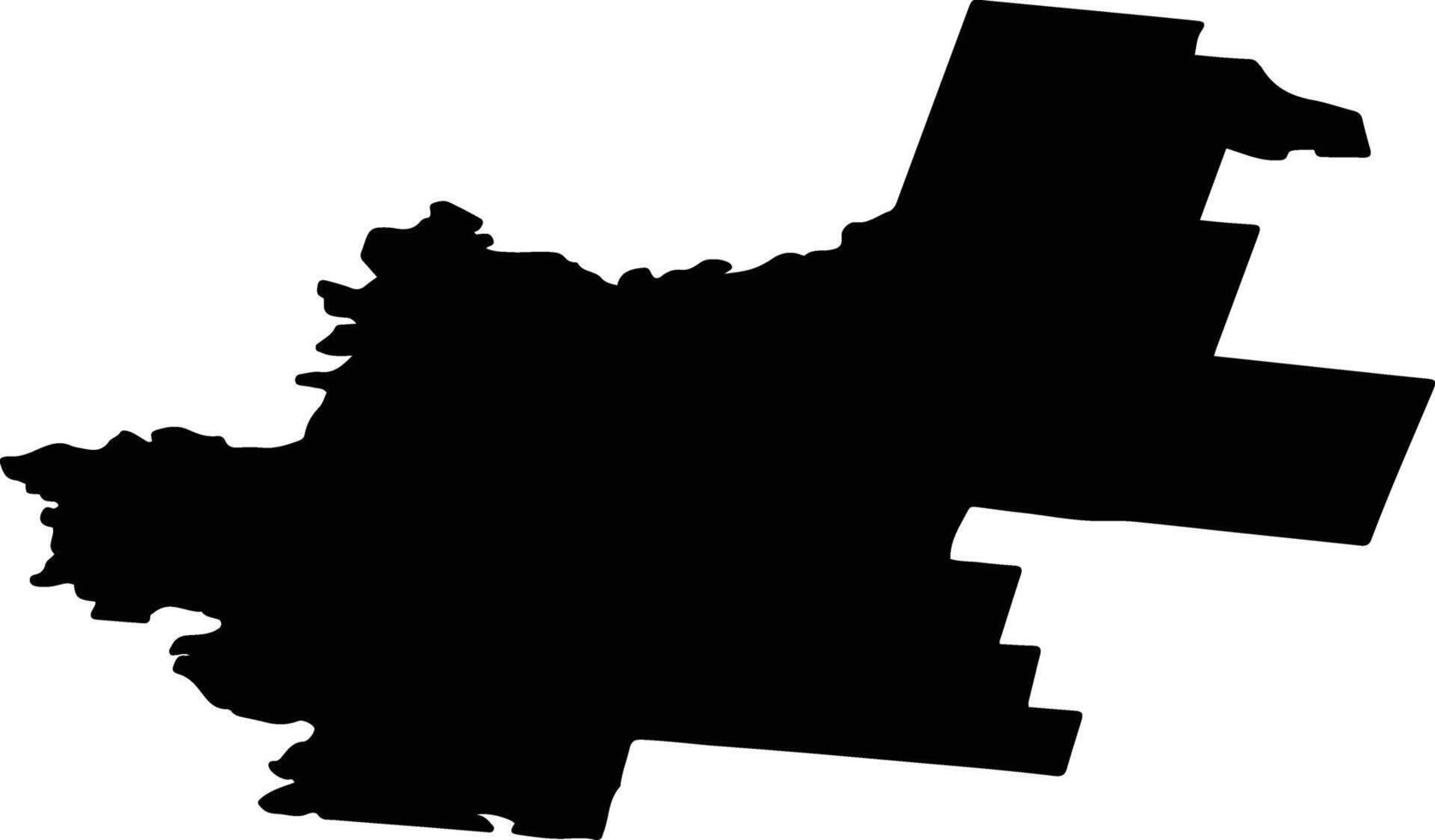 Belokholunitsky District Russia silhouette map vector