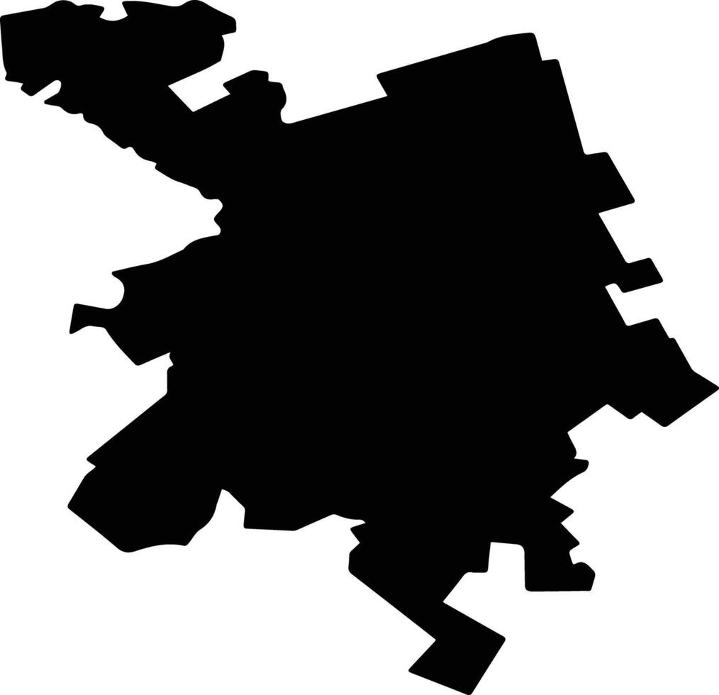 Belorechensky District Russia silhouette map vector