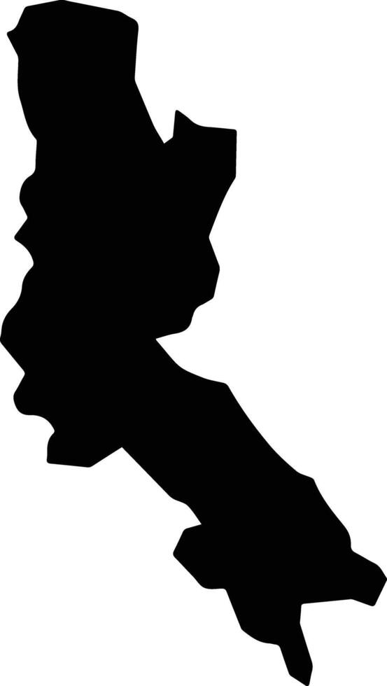 Beluru Malaysia silhouette map vector