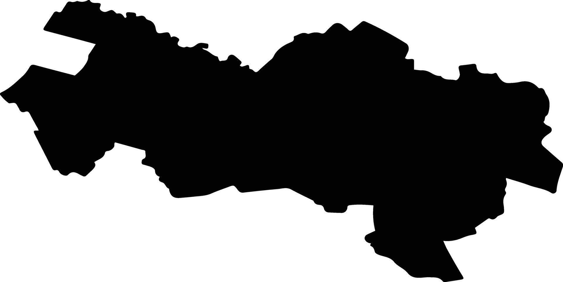 Belyayevsky District Russia silhouette map vector