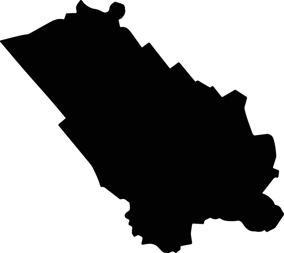 Ben Luc Vietnam silhouette map vector