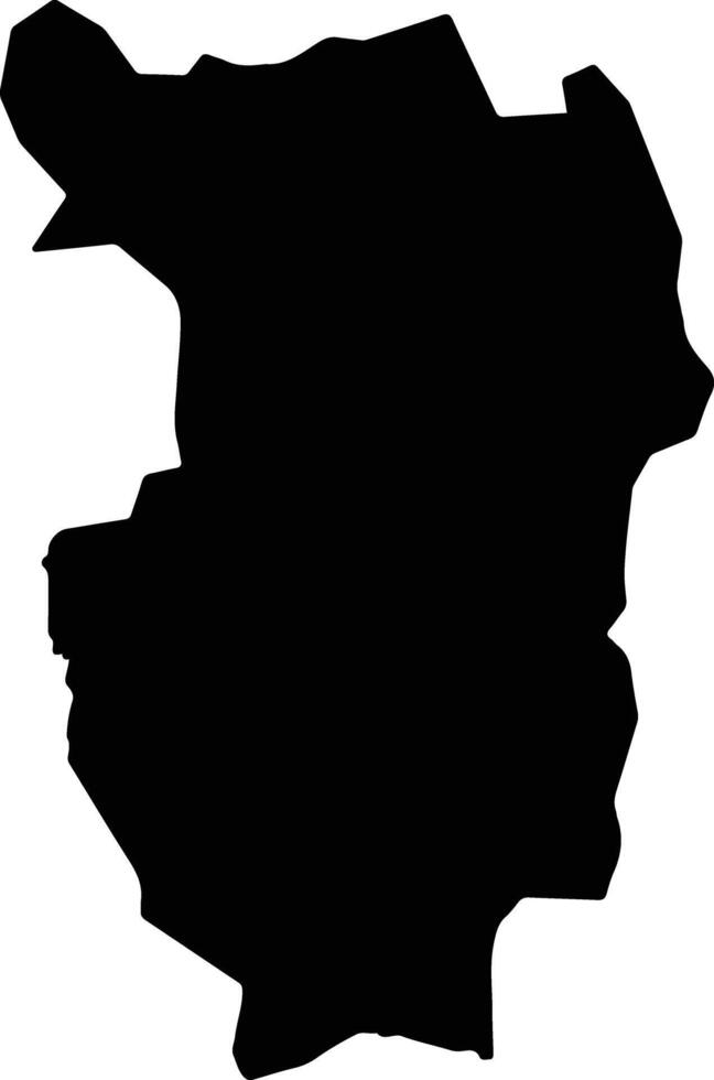 Bench Maji Ethiopia silhouette map vector