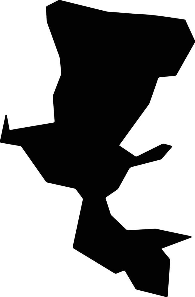 Bende Nigeria silhouette map vector