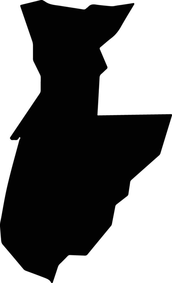 Bendasi Sudan silhouette map vector