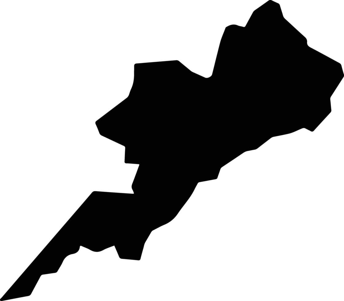 Benedito Leite Brazil silhouette map vector