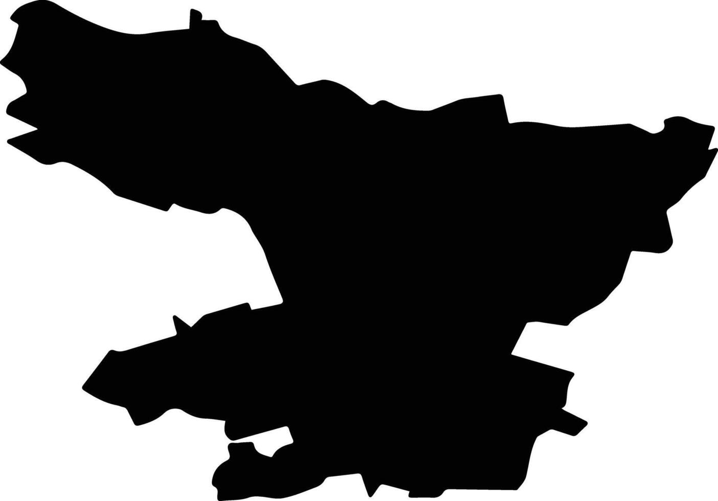 BENESAT Romania silhouette map vector