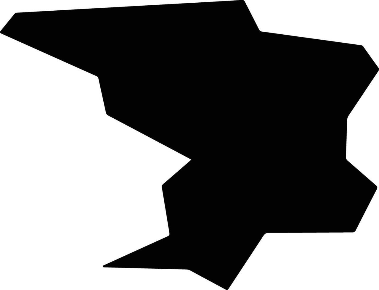 Bengtsfors Sweden silhouette map vector