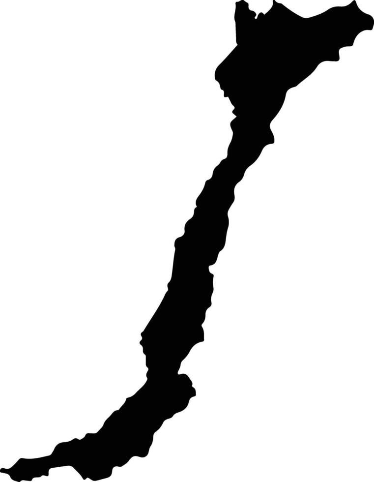 Benjamin Constant Brazil silhouette map vector