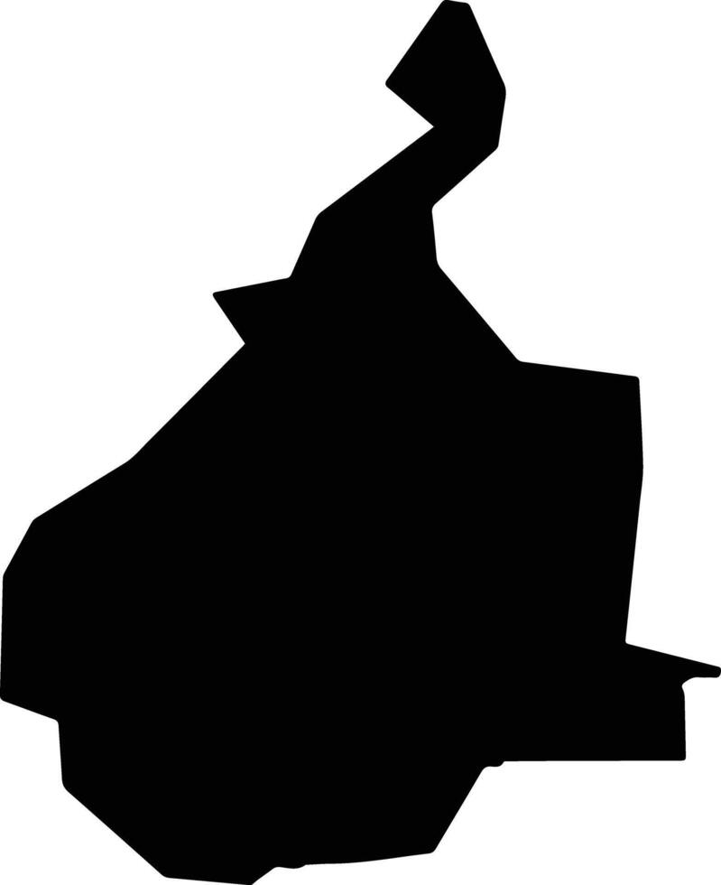 Bent Jbail Lebanon silhouette map vector