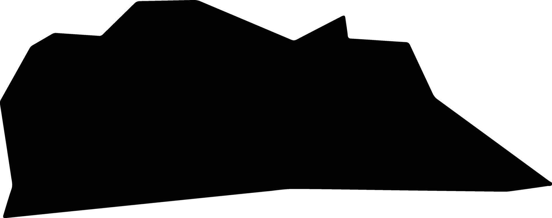 Bento Fernandes Brazil silhouette map vector