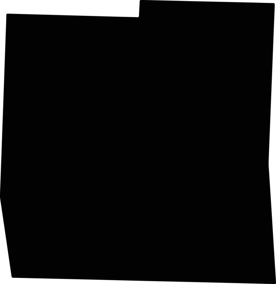 Benton United States silhouette map vector