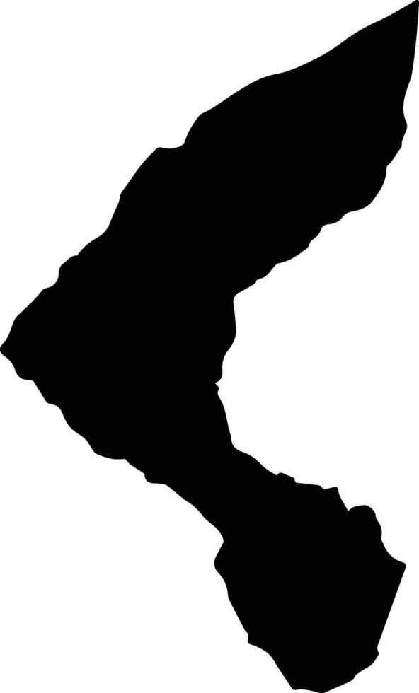 Berbeo Colombia silhouette map vector