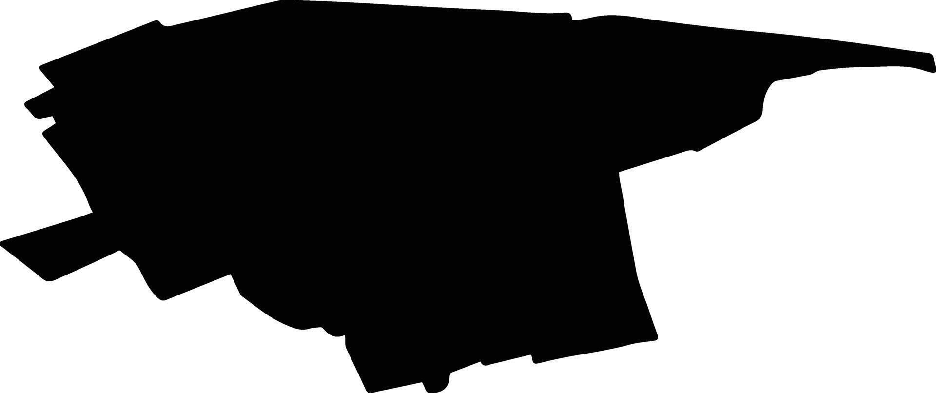BERESTI BISTRITA Romania silhouette map vector