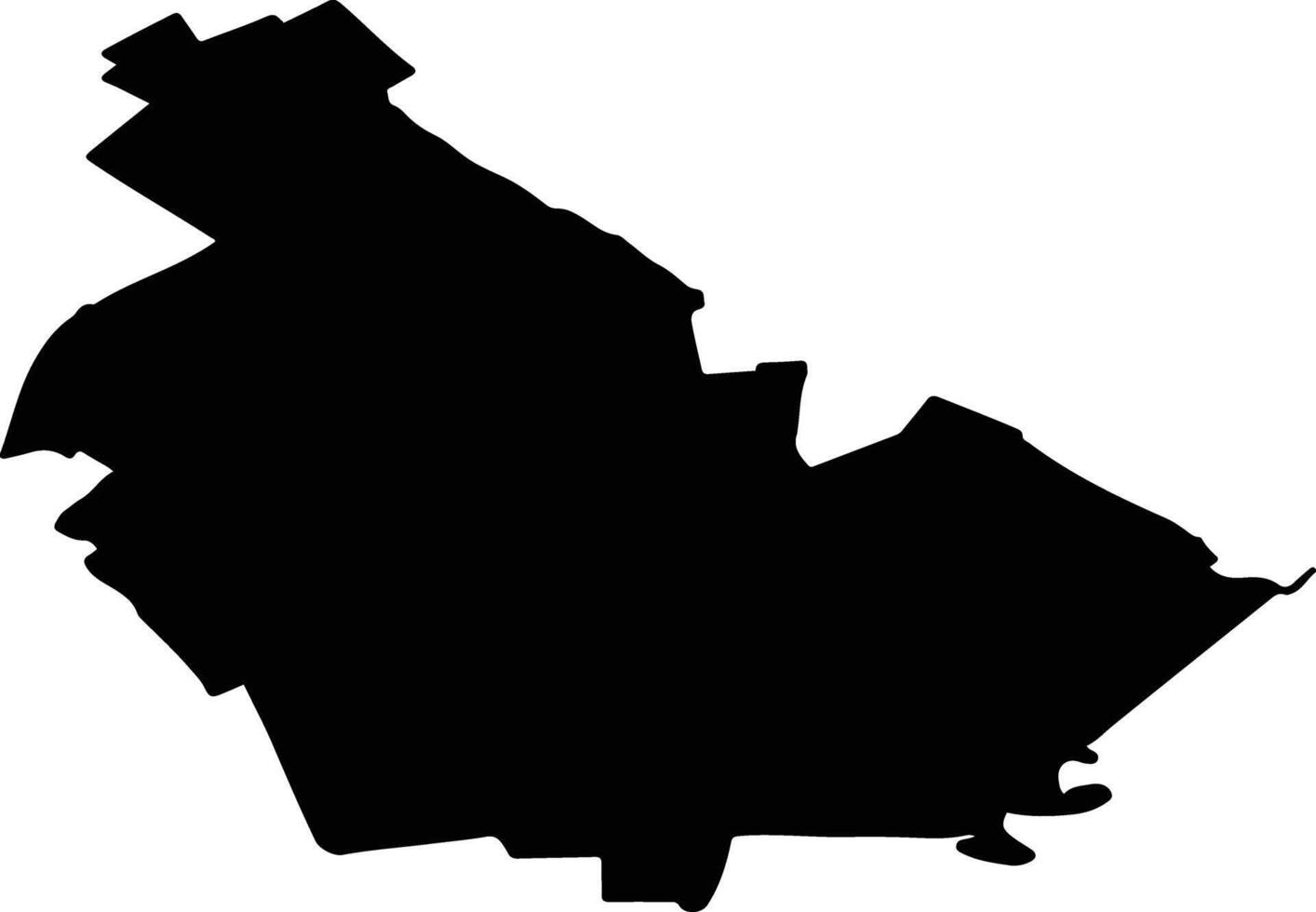 BEREZENI Romania silhouette map vector
