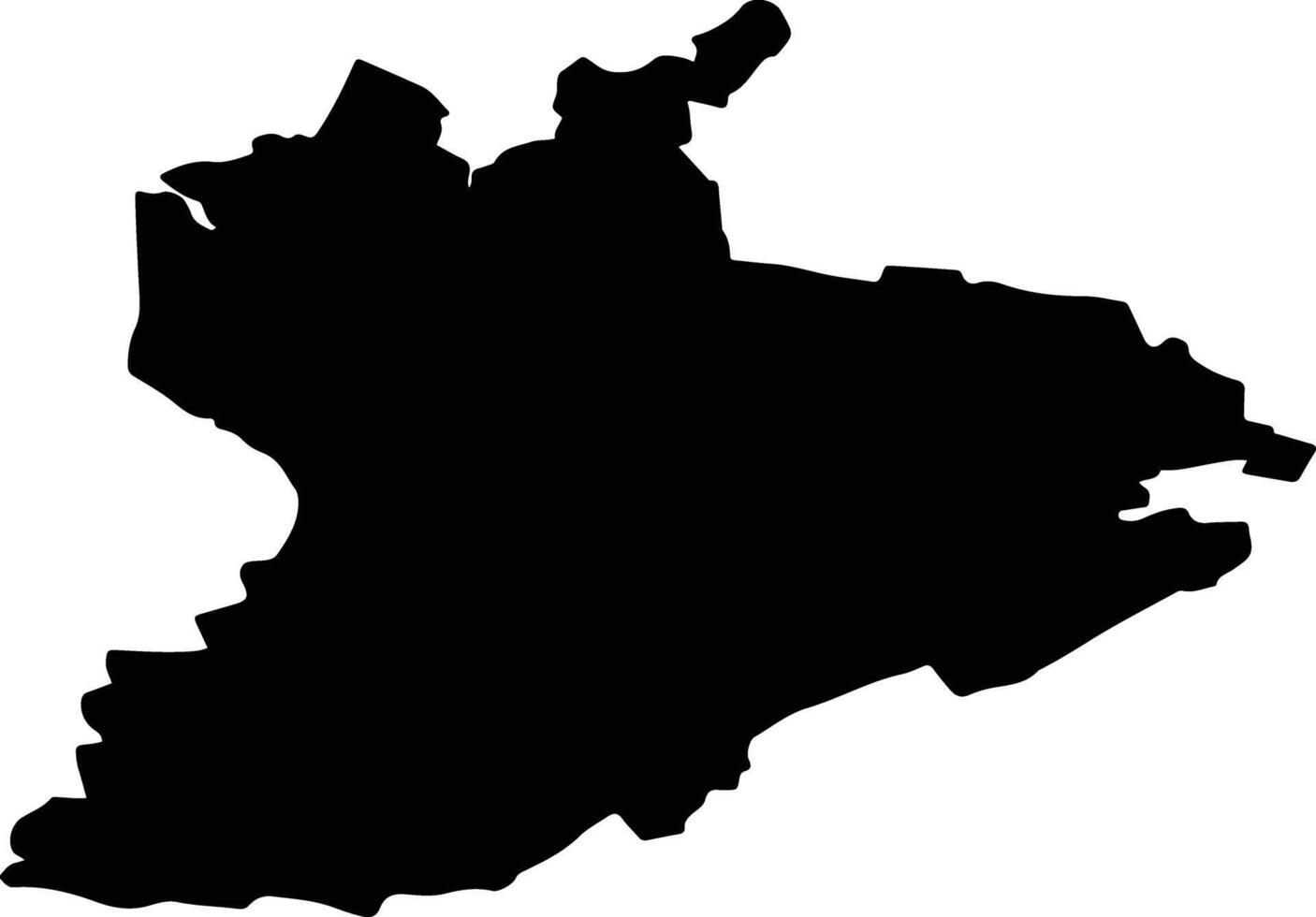 BERESTI TAZLAU Romania silhouette map vector