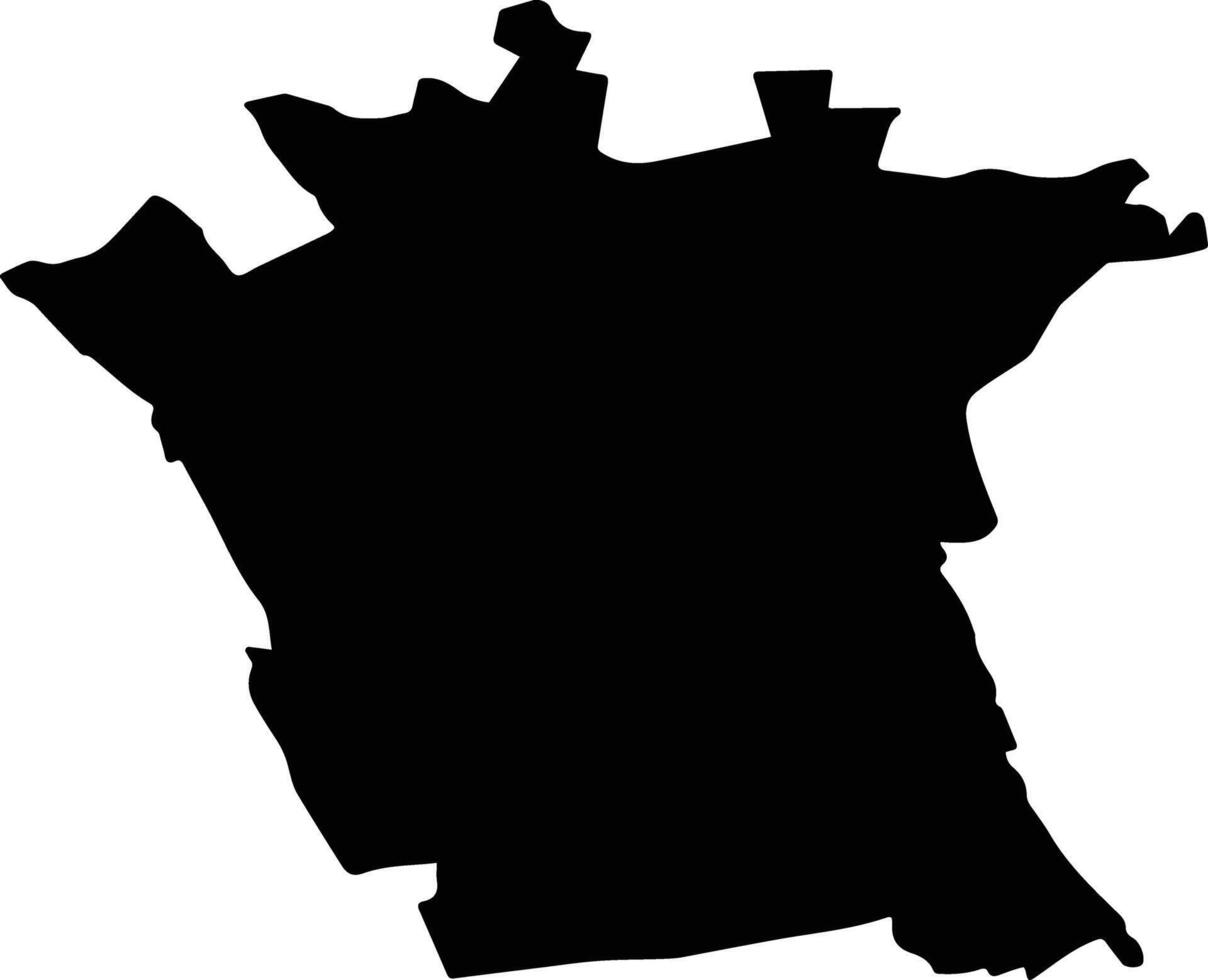 BERESTI Romania silhouette map vector