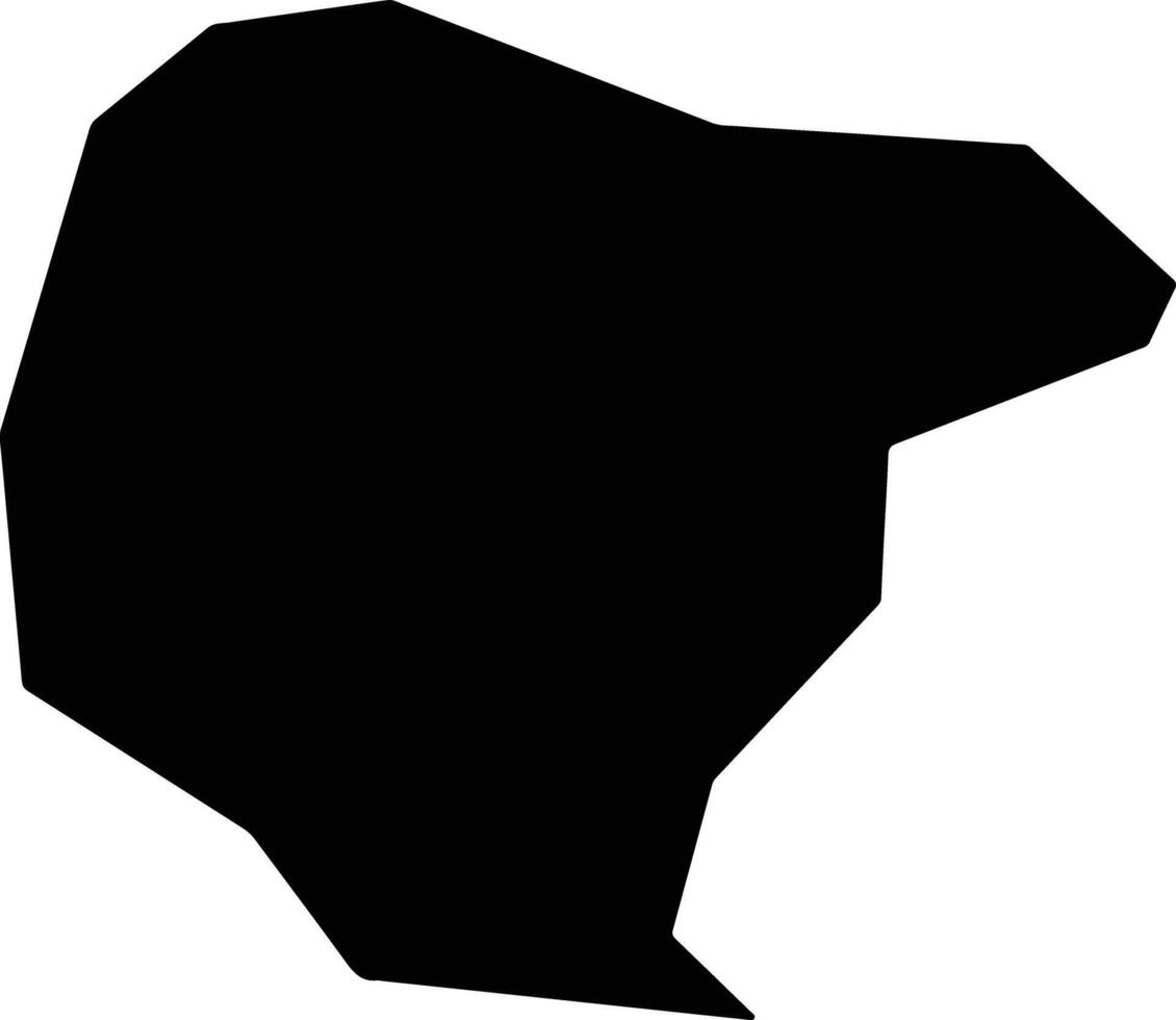 Berkovitsa Bulgaria silhouette map vector