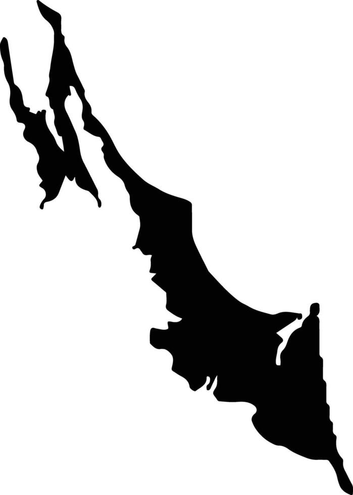 Berry Islands Bahamas silhouette map vector