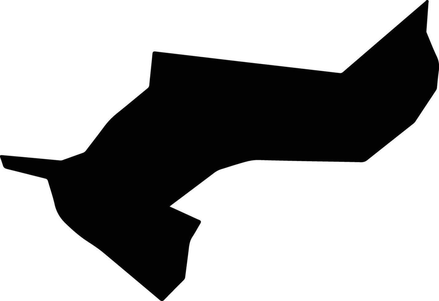 Beruniy Uzbekistan silhouette map vector