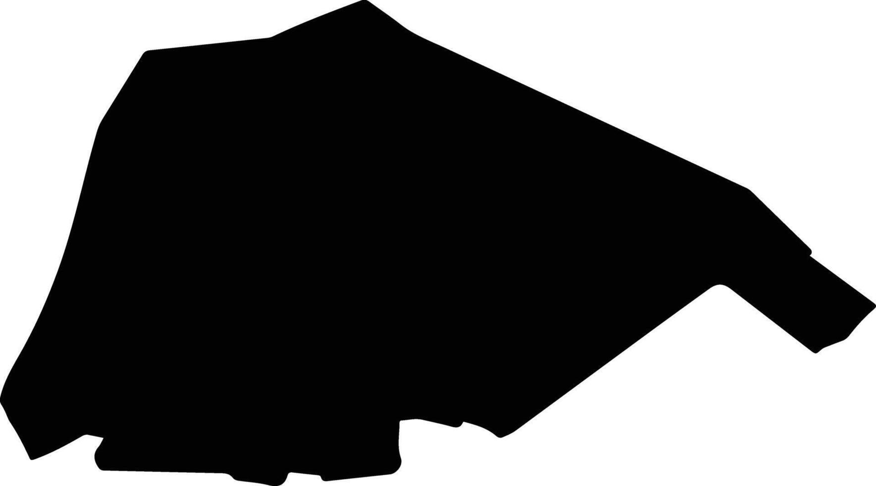 BERVENI Romania silhouette map vector