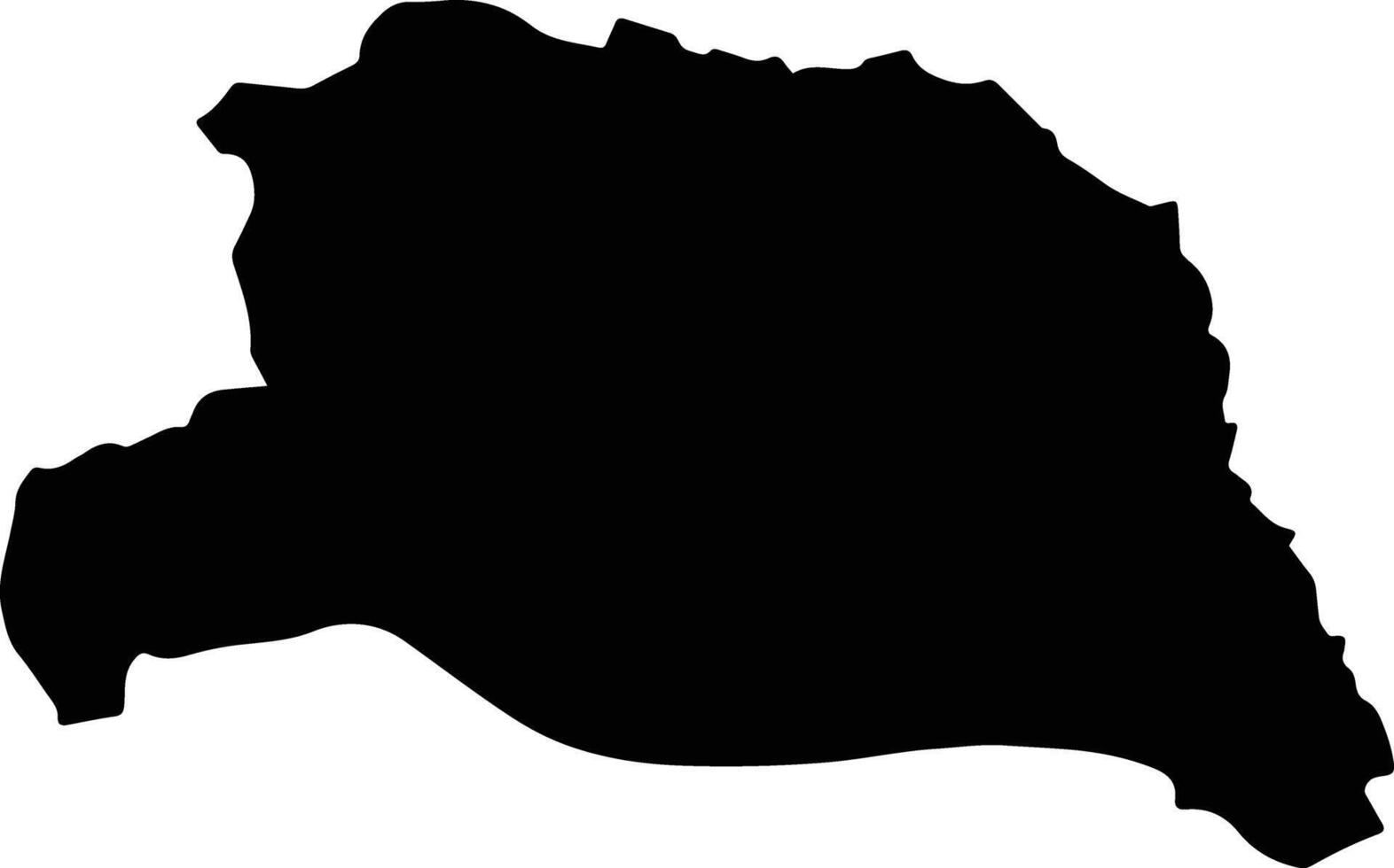 Besni Turkey silhouette map vector