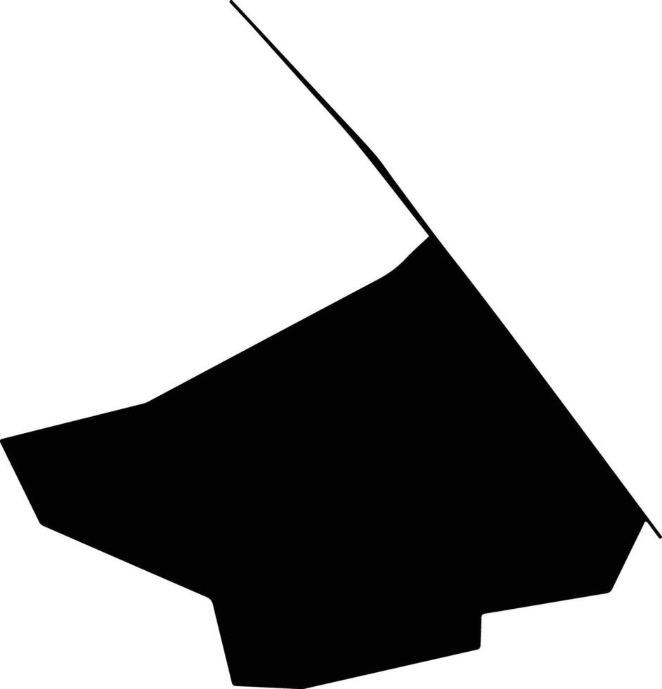 Beskaragayskiy Kazakhstan silhouette map vector