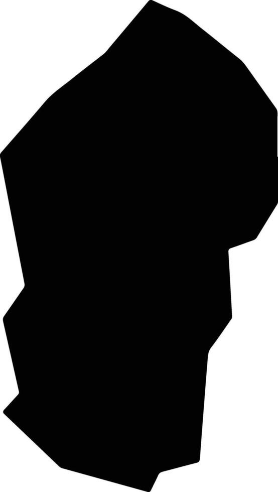 Besut Malaysia silhouette map vector