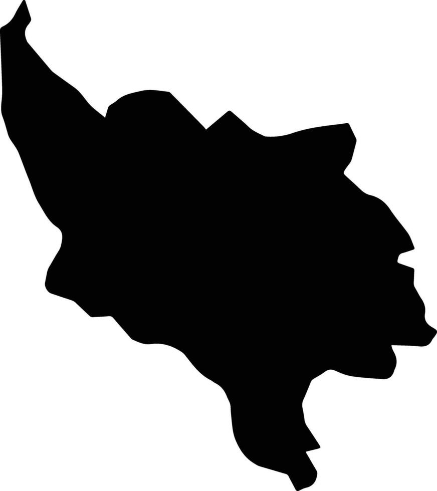 Bethany Jamaica silhouette map vector