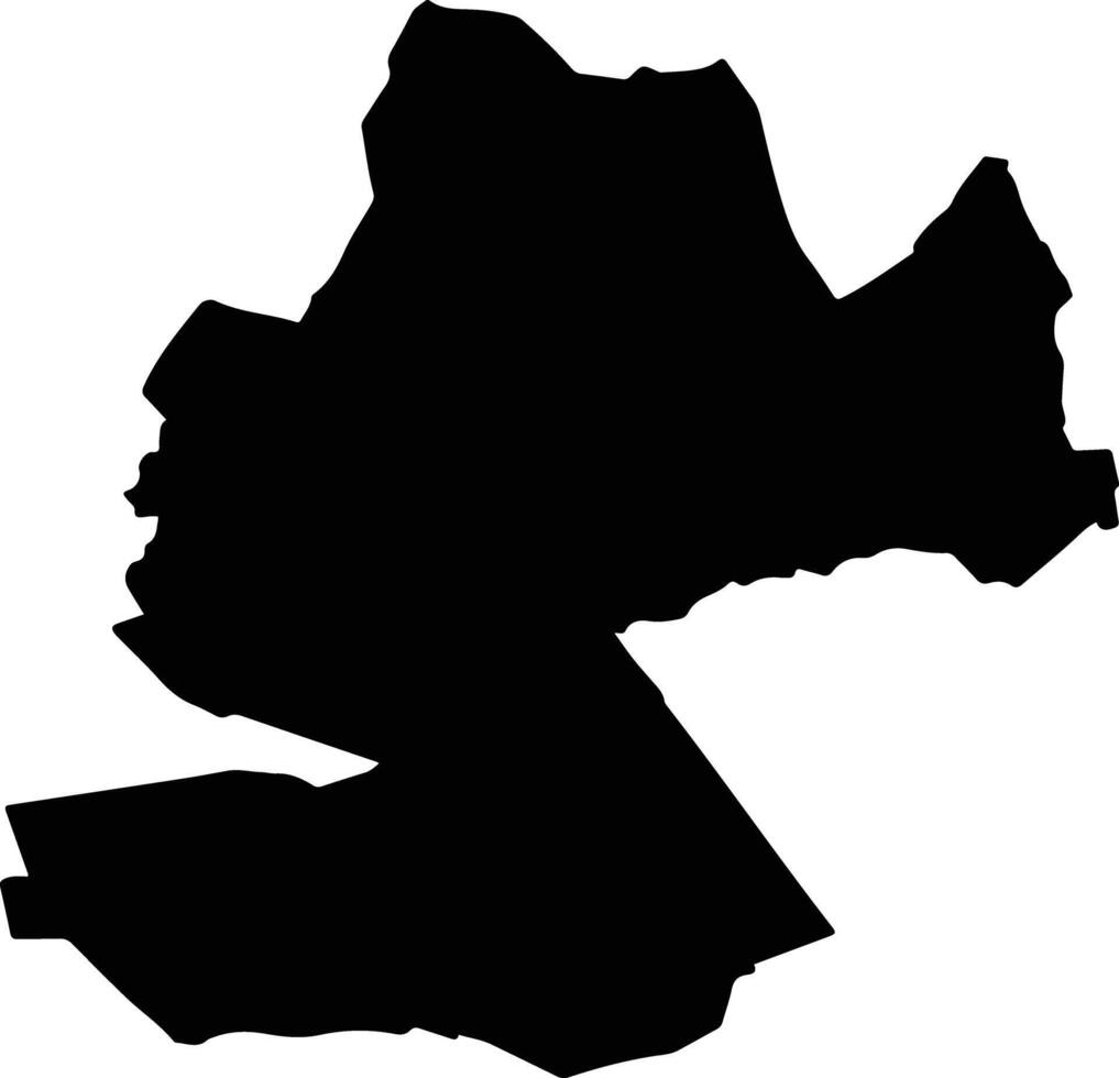 BETHAUSEN Romania silhouette map vector