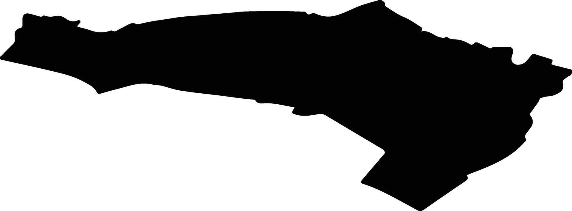 Beverwijk Netherlands silhouette map vector