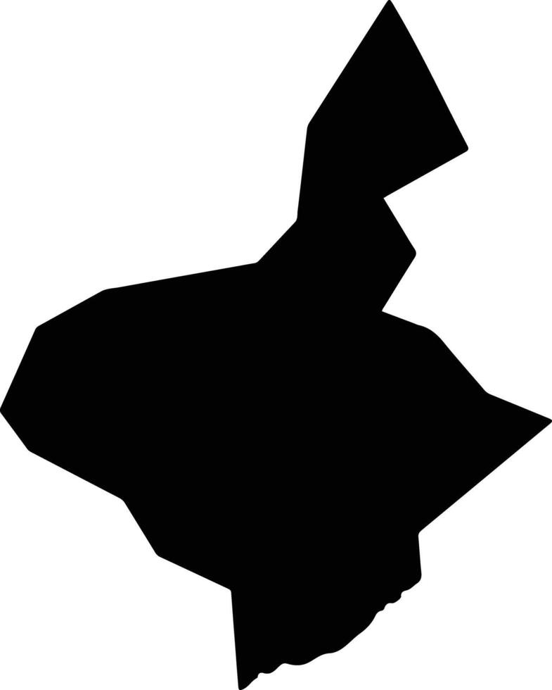 Beylagan District Azerbaijan silhouette map vector