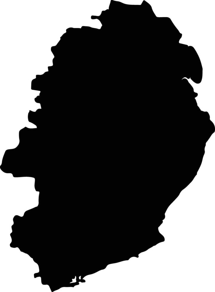 Bhavnagar India silhouette map vector