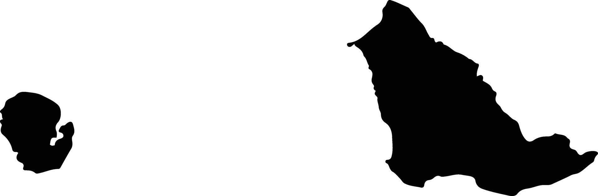 Biak Numfor Indonesia silhouette map vector