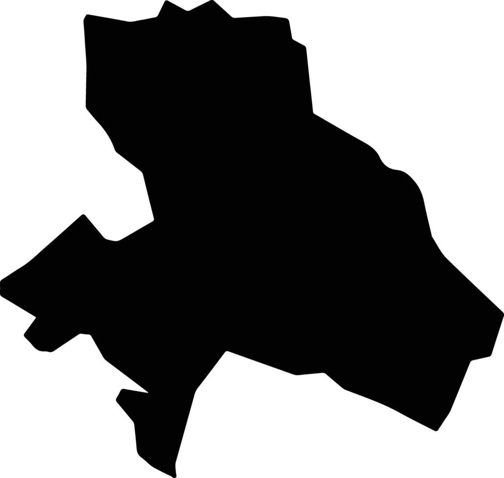 Bickersteth Jamaica silhouette map vector