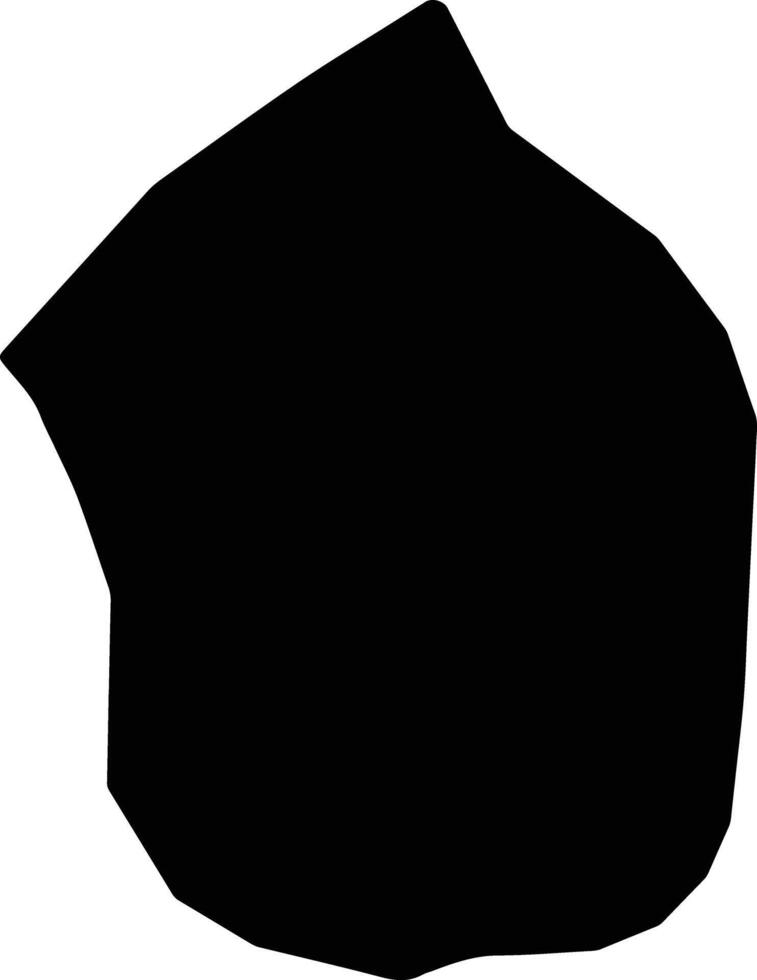 Bidbadah Yemen silhouette map vector