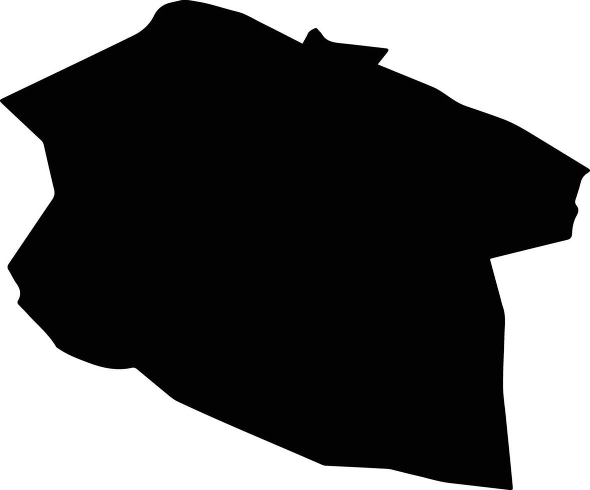 Biger Mongolia silhouette map vector