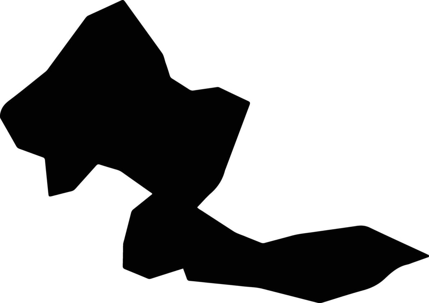 Bihsud Afghanistan silhouette map vector