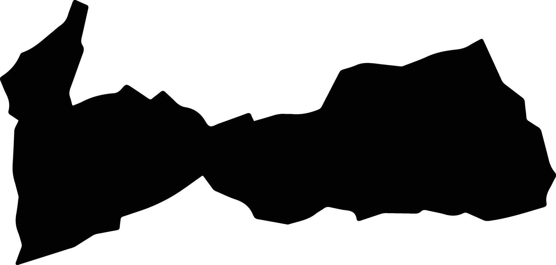 Bilchiragh Afghanistan silhouette map vector