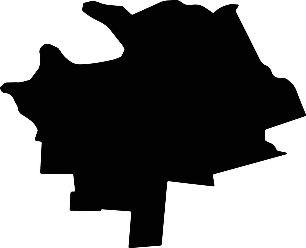 BILIESTI Romania silhouette map vector