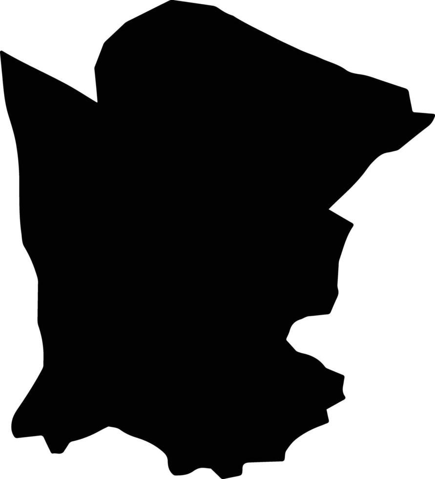 Bilqas Egypt silhouette map vector