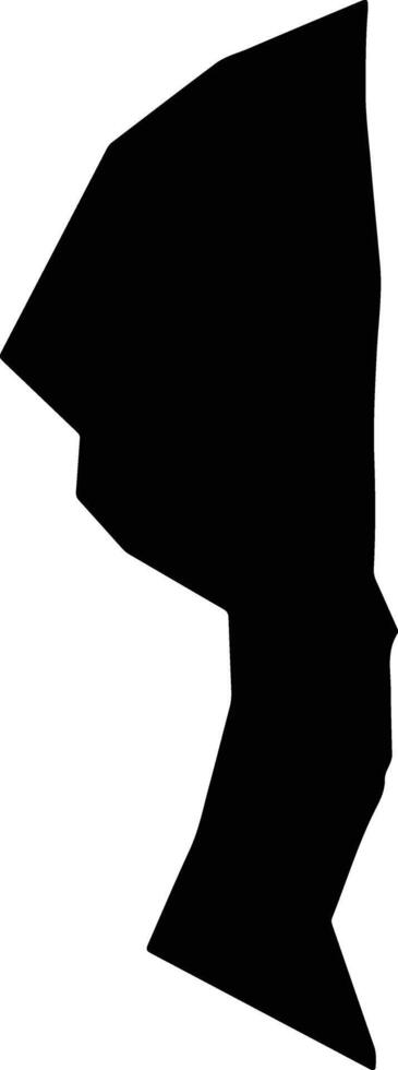 Binah Togo silhouette map vector