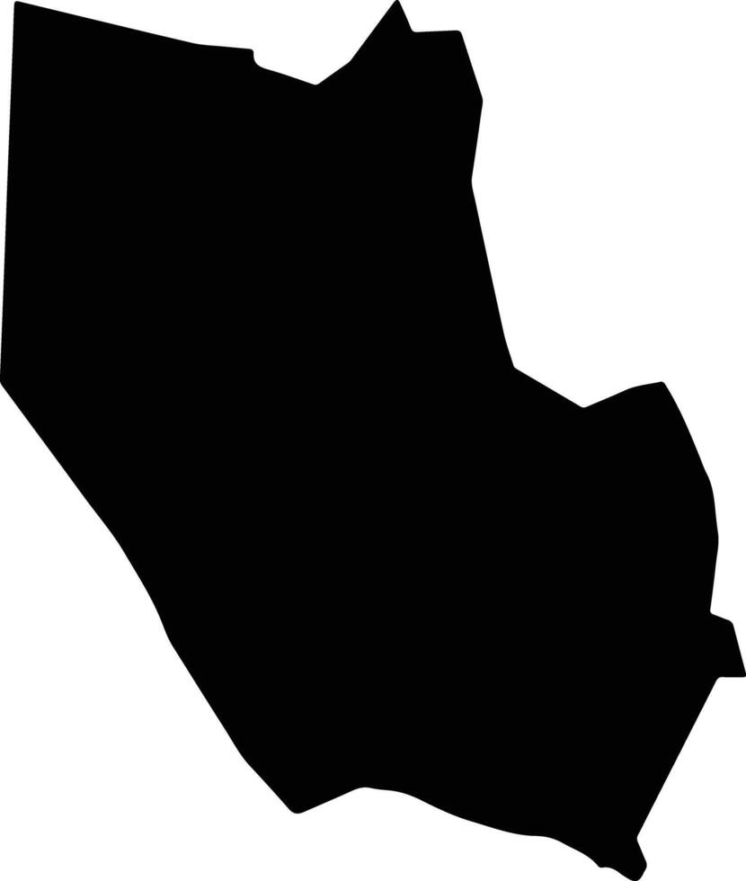Binh Minh Vietnam silhouette map vector