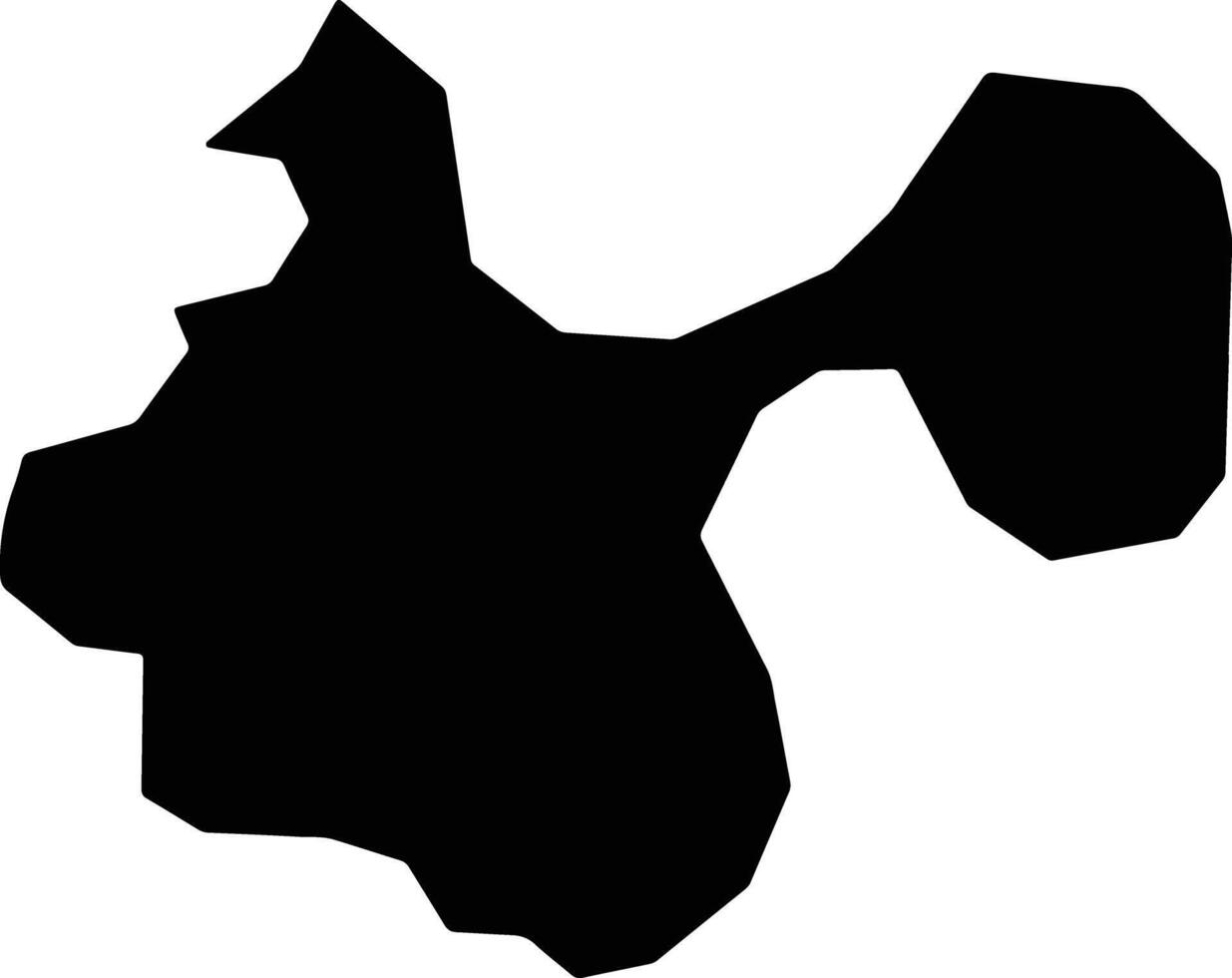 Binh Thanh Vietnam silhouette map vector