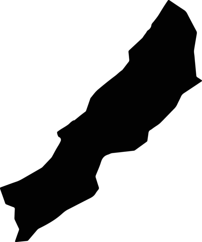 Bintulu Malaysia silhouette map vector