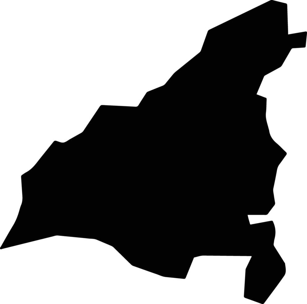 Birnin Kudu Nigeria silhouette map vector