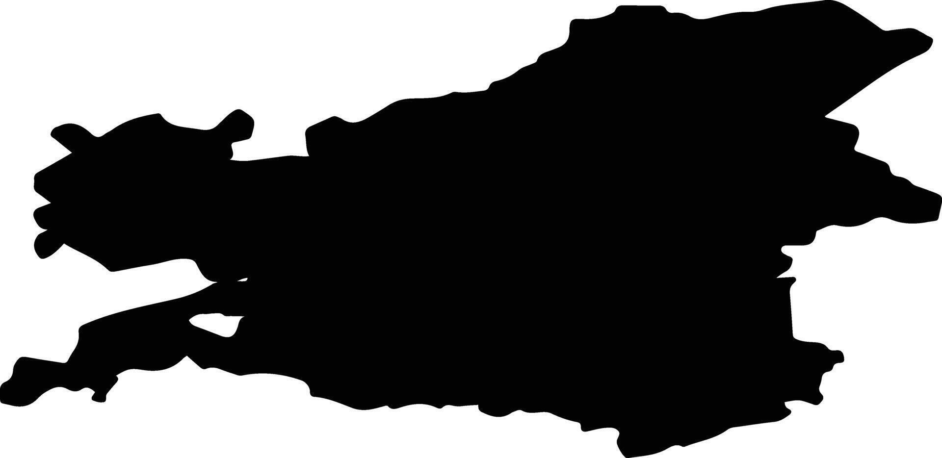 Biysky District Russia silhouette map vector