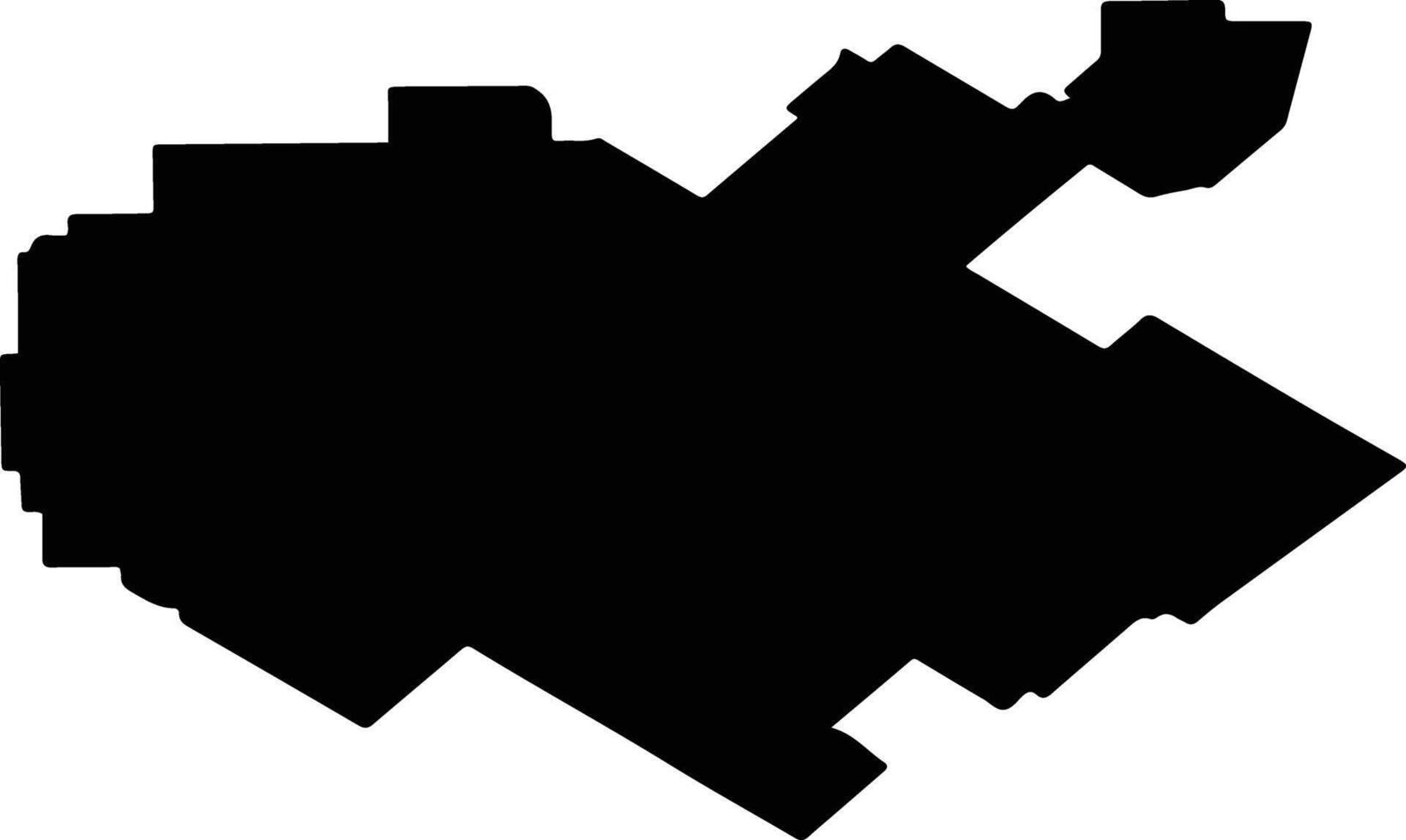 Blagodarnensky District Russia silhouette map vector